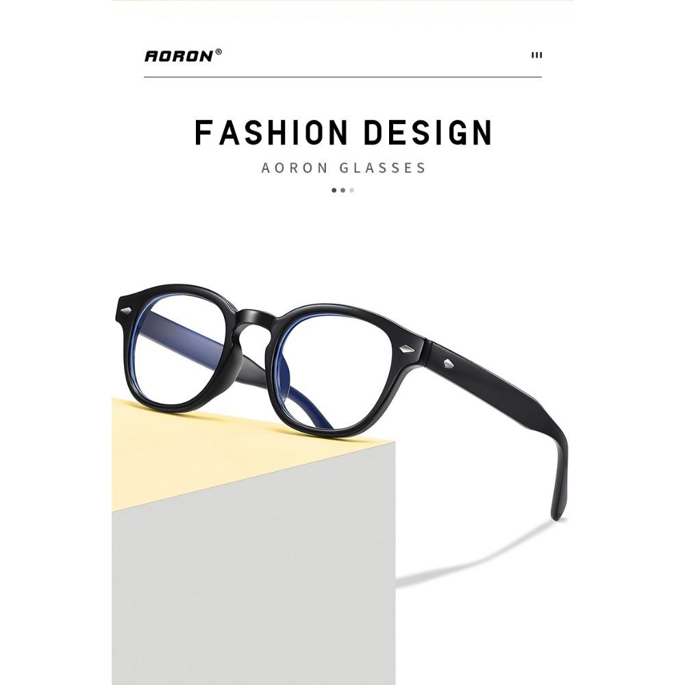 aoron Square Flat Light Glasses Frame Anti-blue Light Can Be Matched with Myopia Glasses Frame Game Retro Fashion Glasses
