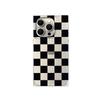 Clear Square Back Tube Case Protection For iPhone 14 Pro Max 15 Plus 16 ProMax 12 11 13 Anti-Oxygen,Plaid Pattern Pattern Casing