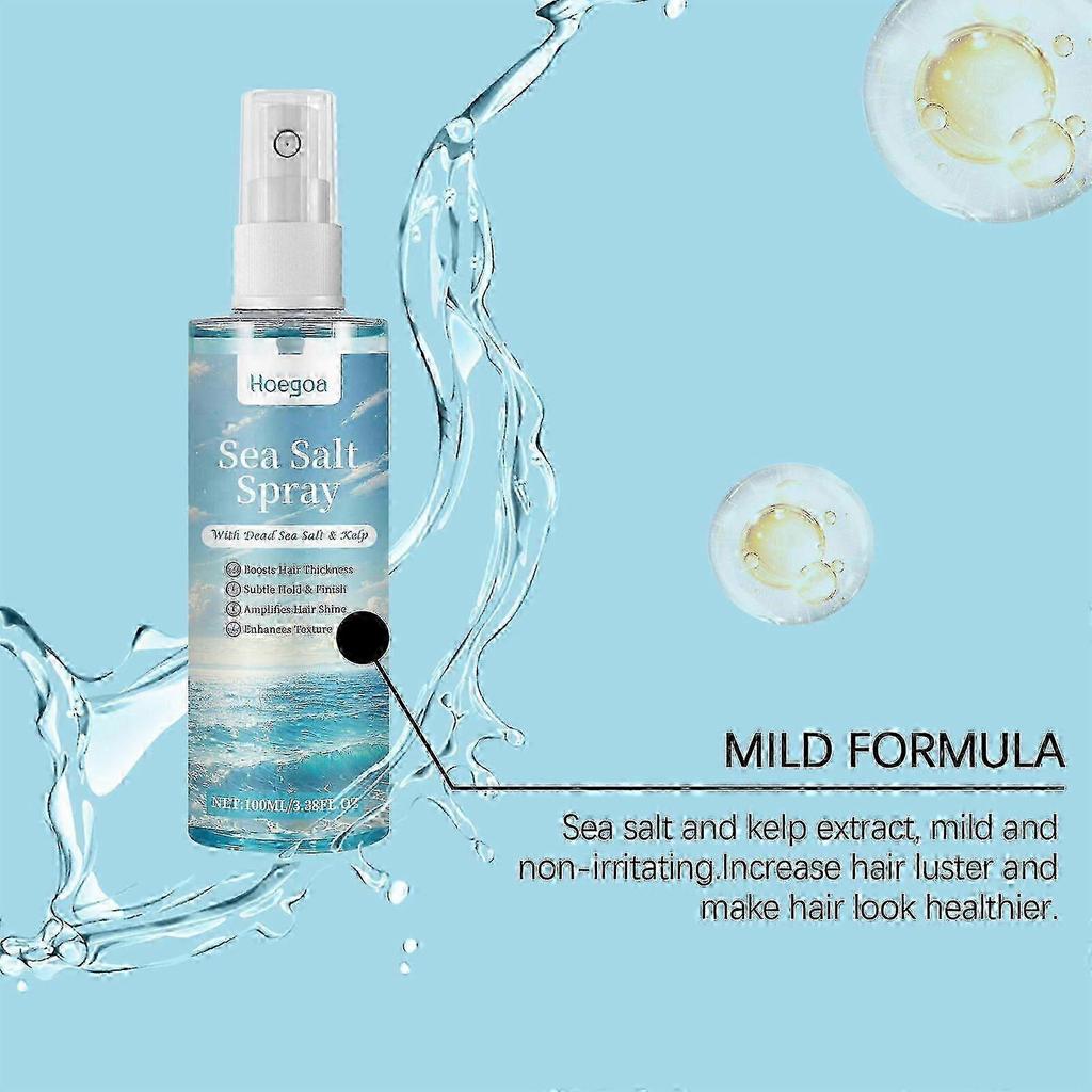 1pcs Sea Salt Spray, Hair Volume & Texture Styling Salt Water Spray for Men Women