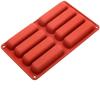 8-Cavity Silicone Cake Mold, 3D Long Strip Silicone Molds, Mousse Cake, Chocolate Mold for French Dessert