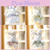 Garden Style Plush Rabbit Doll With Soft Fabric Kids Gift For Girls