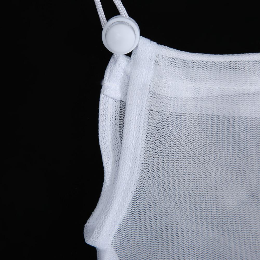 2pcs Reusable Fruit Vegetable Mesh Storage Drawstring Shopping Filter Bag Holder