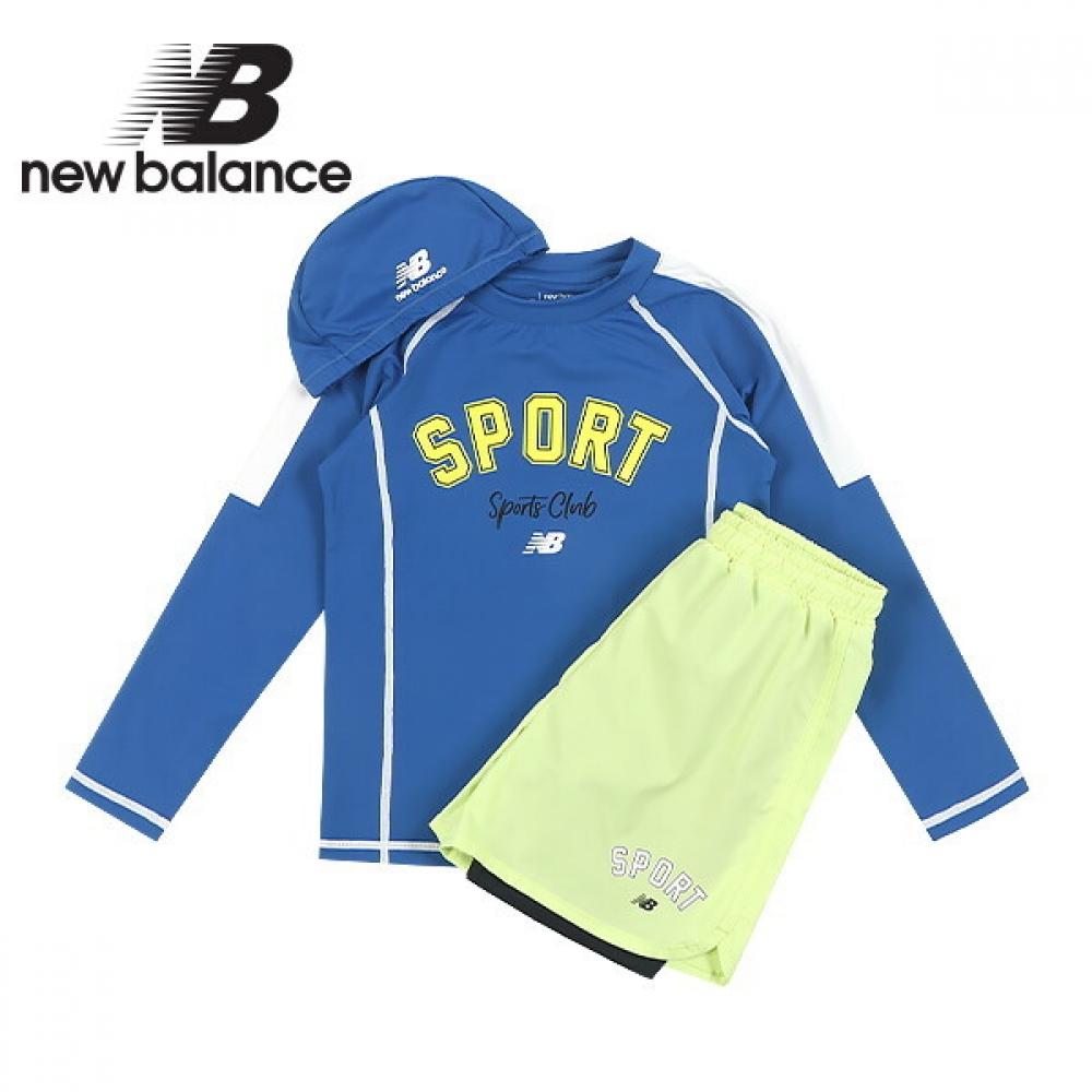 

New Balance Kids Rash Guard Sporty Uni 2 In 1 Blue 150