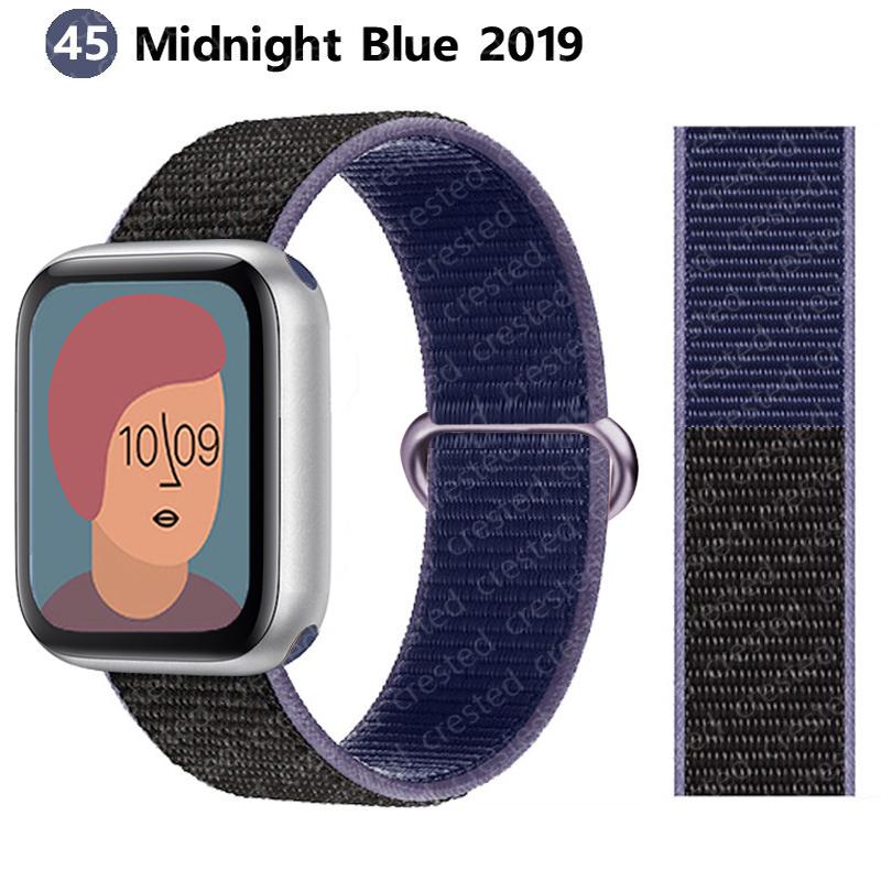 2pcs Straps For Apple Watch Band 44mm 40mm 45mm 46mm 42mm 49mm 41mm Nylon Loop Bracelet iwatch Series 10 9 8 7 6 5 3 se ultra 2