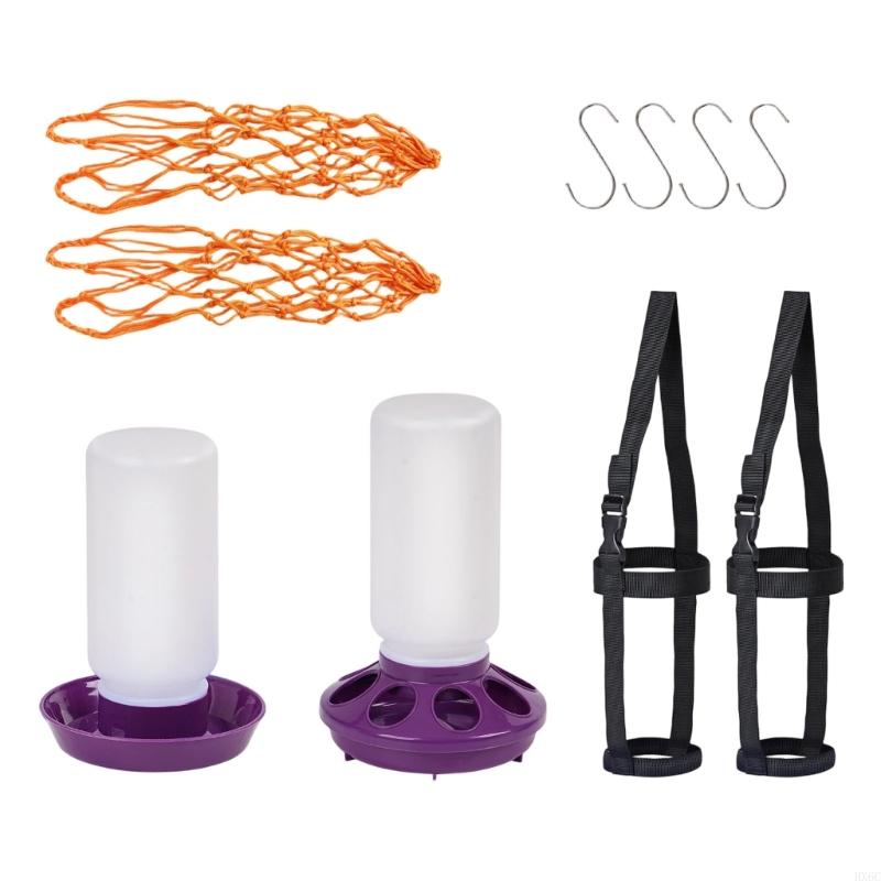 

Spill Proof Feed System Poultry Trough For Small Scale Livestock Care Treat Feeding Tool HX6C