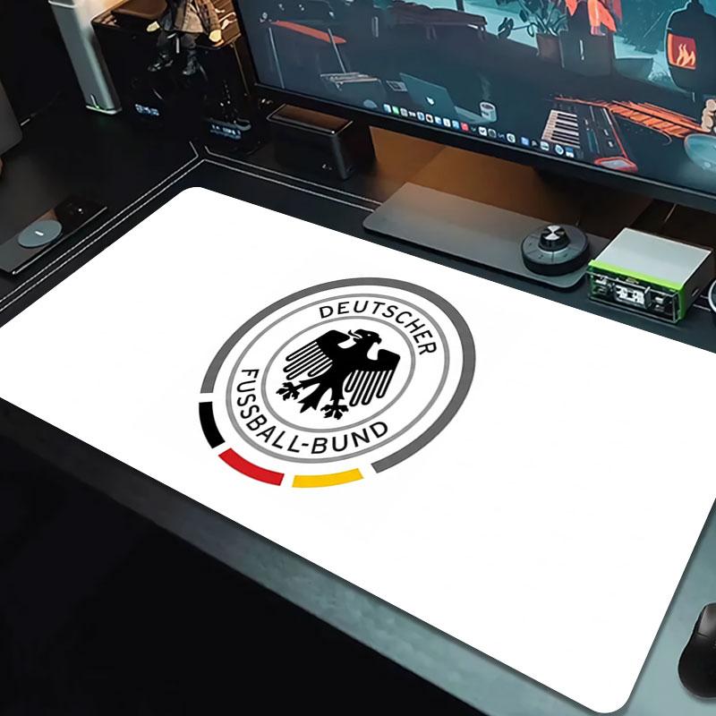 German Football Emblem Large Size Mouse Pad Large Gaming Table Cushion Nonslip Laptop Tablet Big Mousepad Xxl Mat Mini Pc Playmat With Lock Edge