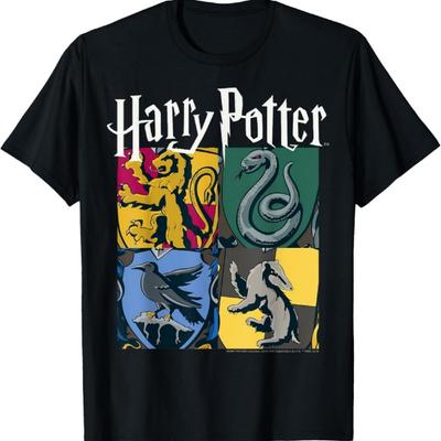Harry Potter Hauswappen Panels T-Shirt