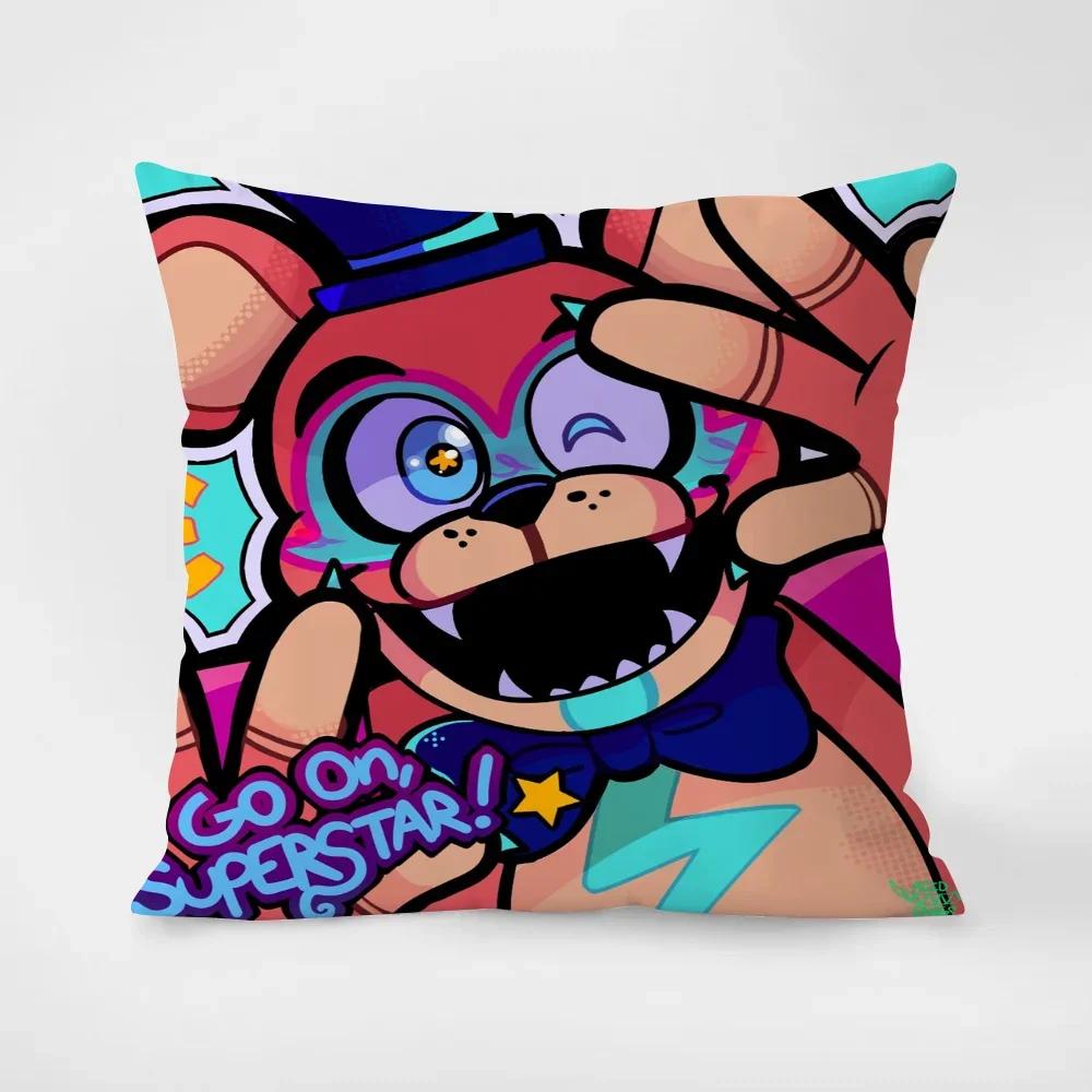 Fnafs Case for Pillow Cover Cushions Pillowcase _ Chair Cushion Lounge Chairs Decorative Pillowcases Duple Printingz,(3) 30x30cm