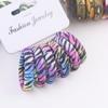 6Pcs/Set High Elasticity Printed Scrunchie Women Girls Children Elastic Hair Rubber Bands Accessories Tie Hair Rope Ring Holder