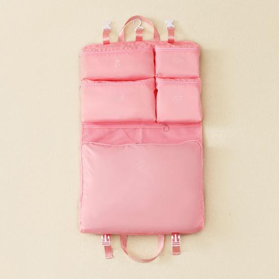 Clothes Storage Bag Suitcase Organizer Bag Large Capacity Multiple Compartments Dustproof Hanging Foldable Luggage Organizer Bag