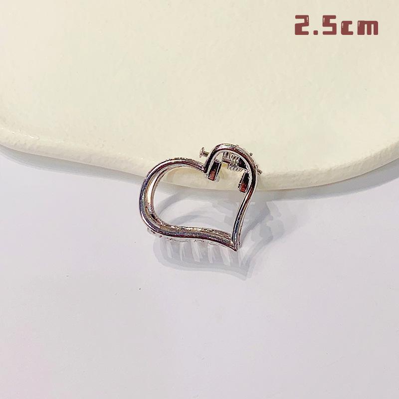 Mini Presilha de Metal Vazada para Cabelo - Pequena Pinça de Tubarão para Meninas