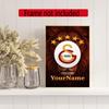 Galatasaray Personalized Name Round Diamond Painting Kit Diamond Embroidery Painting Rhinestones Mosaic Frameless Handwork Decoration Arts