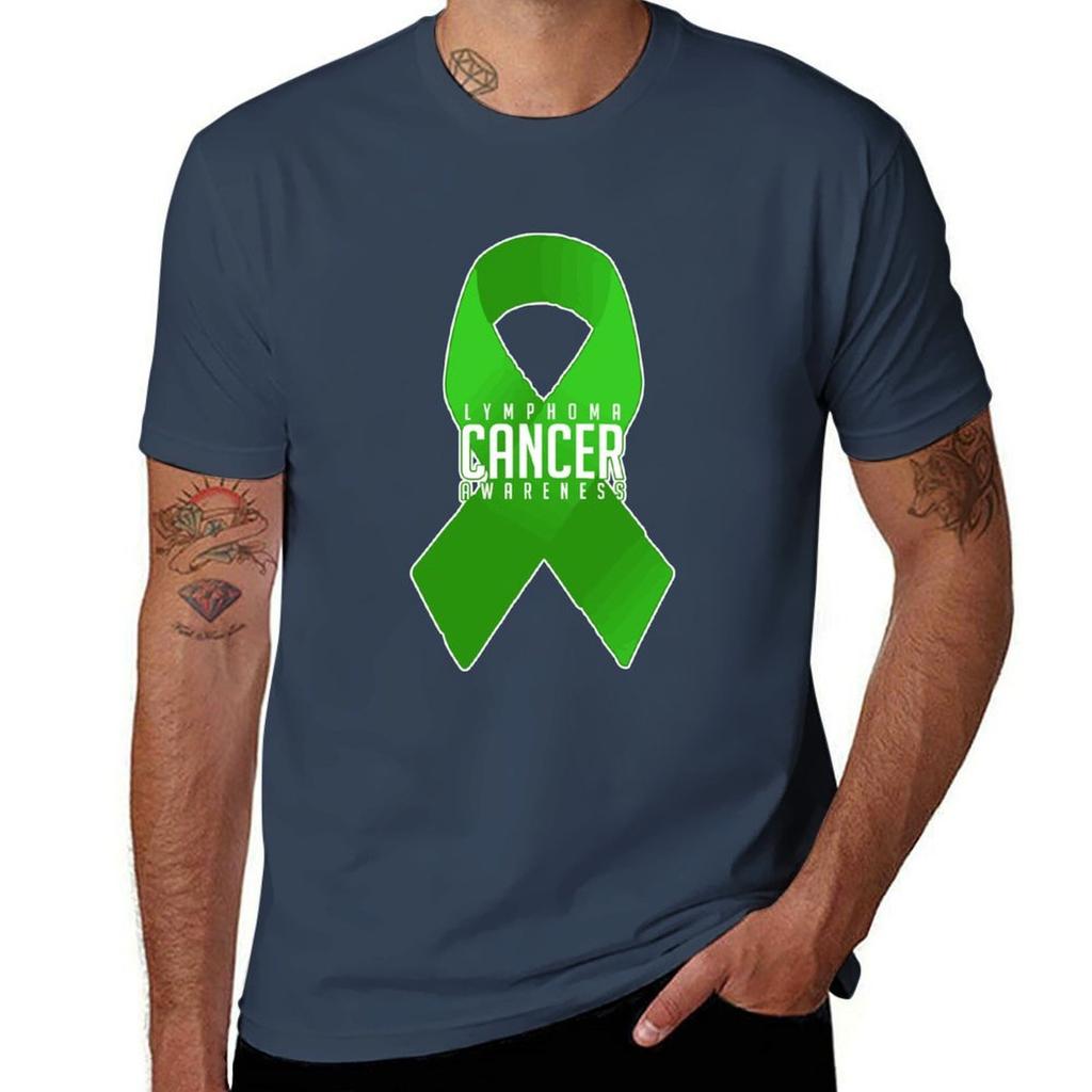 Green Ribbon Lymphoma Cancer Awareness Advocacy Gift TShirt Essential Solid Color TShirt