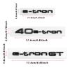 New 3D ABS e-tron GT 40e-tron 45e-tron 50e-tron Logo Car Sticker Rear Mark Tail Label Side Body Emblem Decoration Decal for AUDI