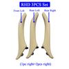 3PCS Left Right Door Handle Assembly Set Leather Door Pull Handle Replacement Trim For BMW 5 Series F10 F11 520 523 525 528