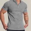 Herren Casual Kurzarm Schnelltrocknend Atmungsaktiv Poloshirt Slim Fit Herren Revers T-Shirt
