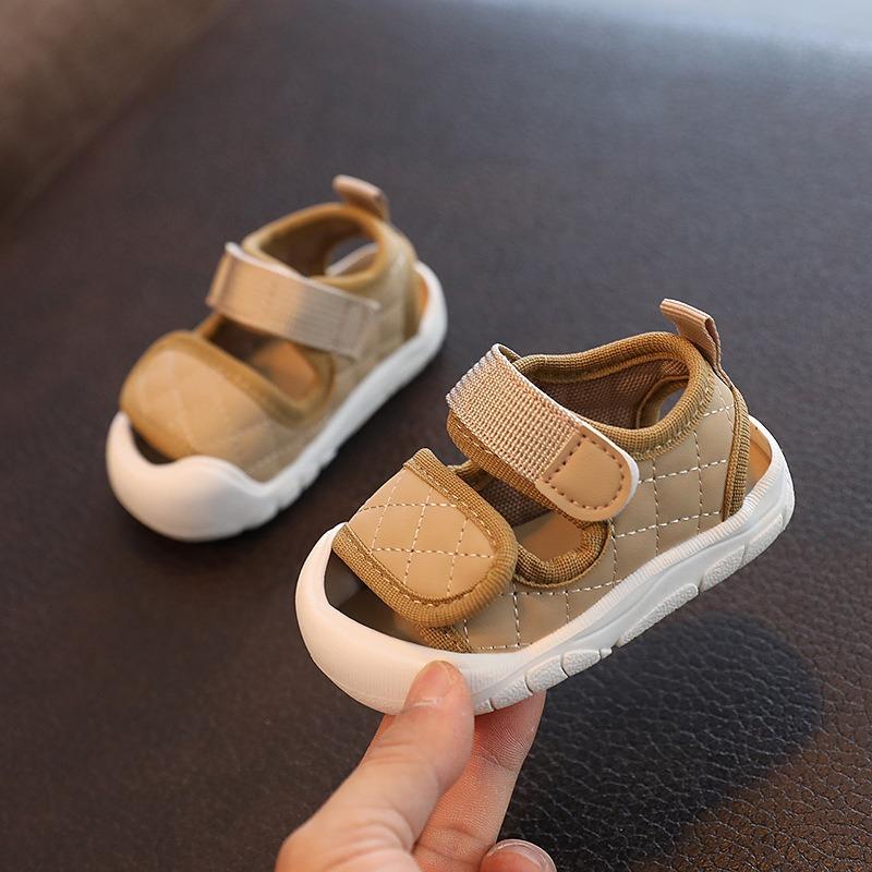 Baby Sandals, Summer Walking Shoes, Soft Sole, Anti-slip, Korean Style Unisex Infant Beach Shoes for Boys and Girls.