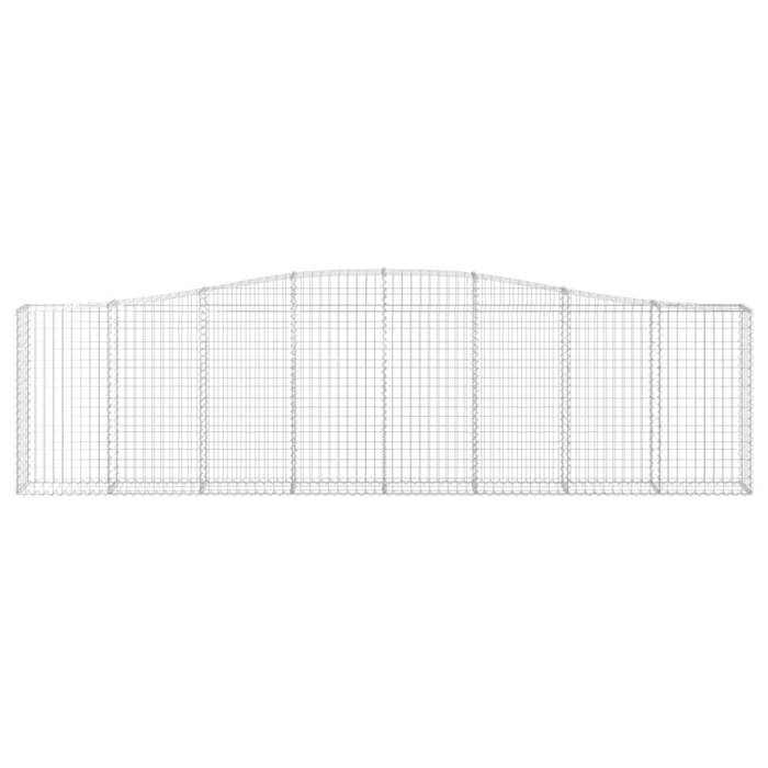 VidaXL Panier de Gabions Arqué Cage à Gabion Mur de Gabion Panier à Pierre Gabion pour Pierre Jardin Patio Extérieur 153405