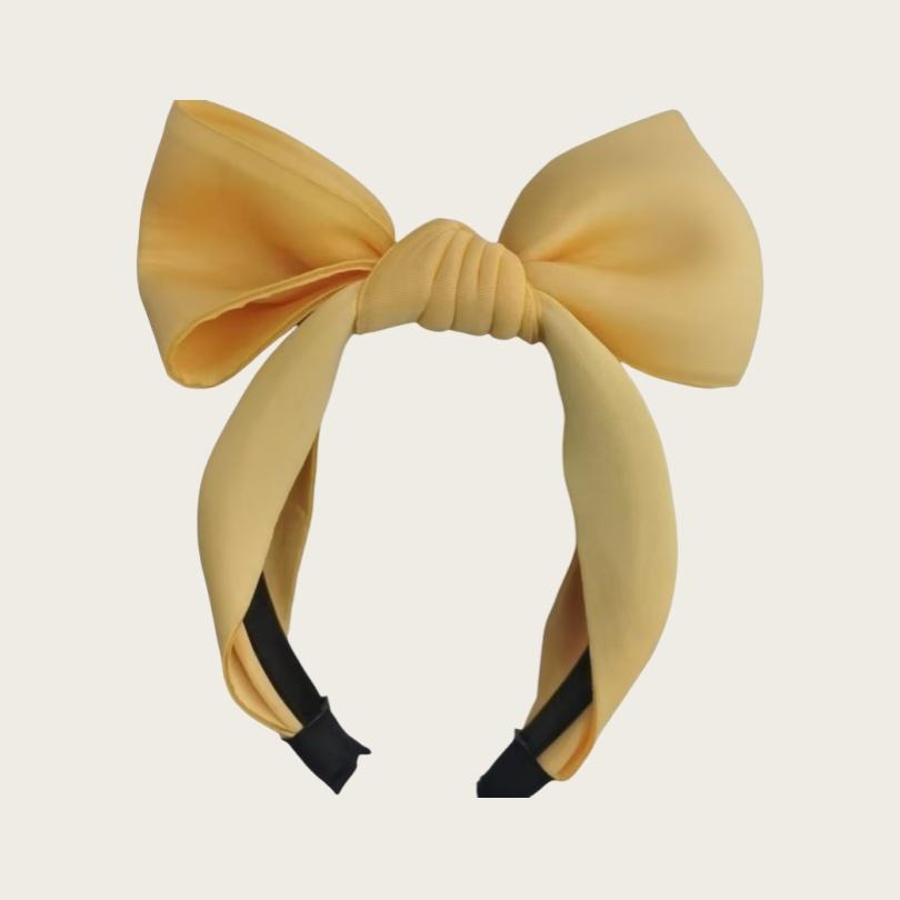 New Fashion Women's Hair Accessories Wide Side Headwear Big Bow Knot Hairband Adult Spring Turban Headband