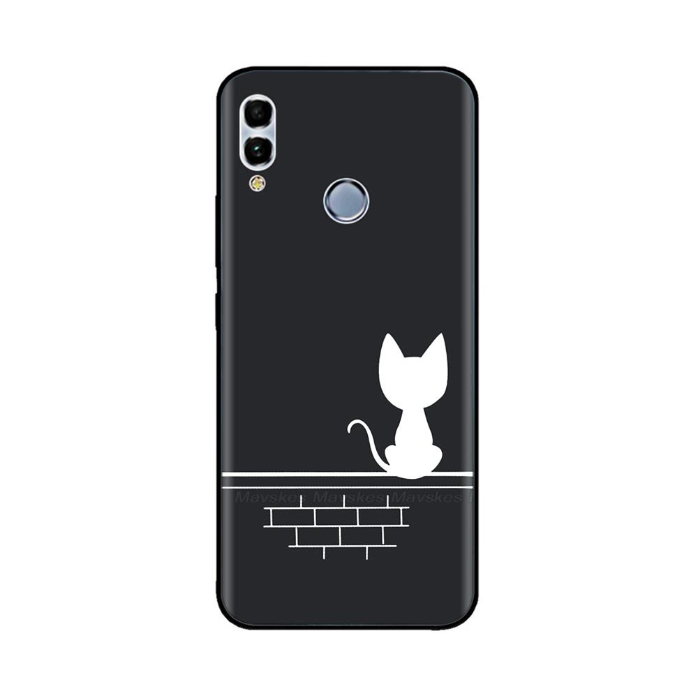For Huawei P Smart 2019 6.21" Soft Black Silicone Phone Back Cover Case For Huawei P Smart 2019 POT-LX1 POT-LX3 POT LX1 Case Bag