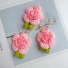 Knit Flower Head Creative Hand-woven Bouquet Clothes Bag Decorating Sewing Accessory Wedding Table Fake Ornament