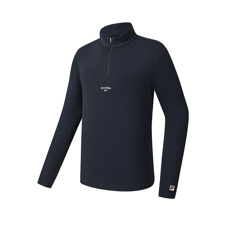 

Fila Теннисная мода Минималистичный Спортивный Повседневный Классическая Футболка с Длинным Рукавом Мужские Топы Небесно-Голубой A11M543218FBU M