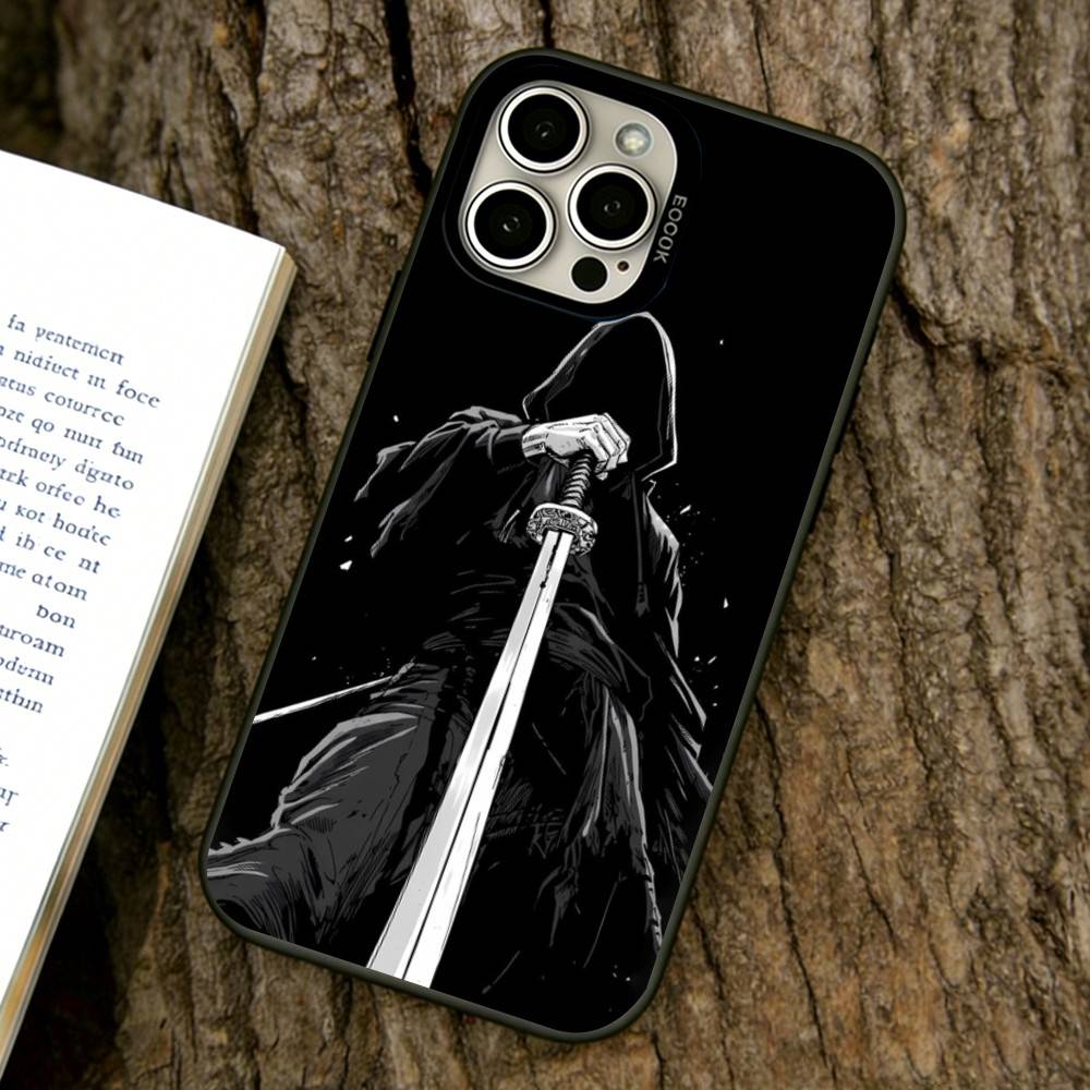 

Japanese Bushido Samurai Phone Case For iPhone 17,16,15,14,13,12,11 Plus,Pro Max,XS,Colorful Silver Phone case Funda Cover iPhone17Pro
