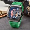 New Dragon Tiger Pattern Lassa Quartz Watch Men's Three-Pin Fashion Trend Calendar Watch