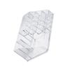 Clear Nail Polish Organizer Acrylic Display Stand Plastic Cosmetic Holder For Makeup Brush Storage Solution