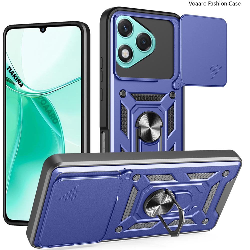 Slide Lens Push Window Armor Funda for Honor 400 Lite Case Magnetic Rotate Ring Stand Holder Cover for Honor 400 Full Back Case