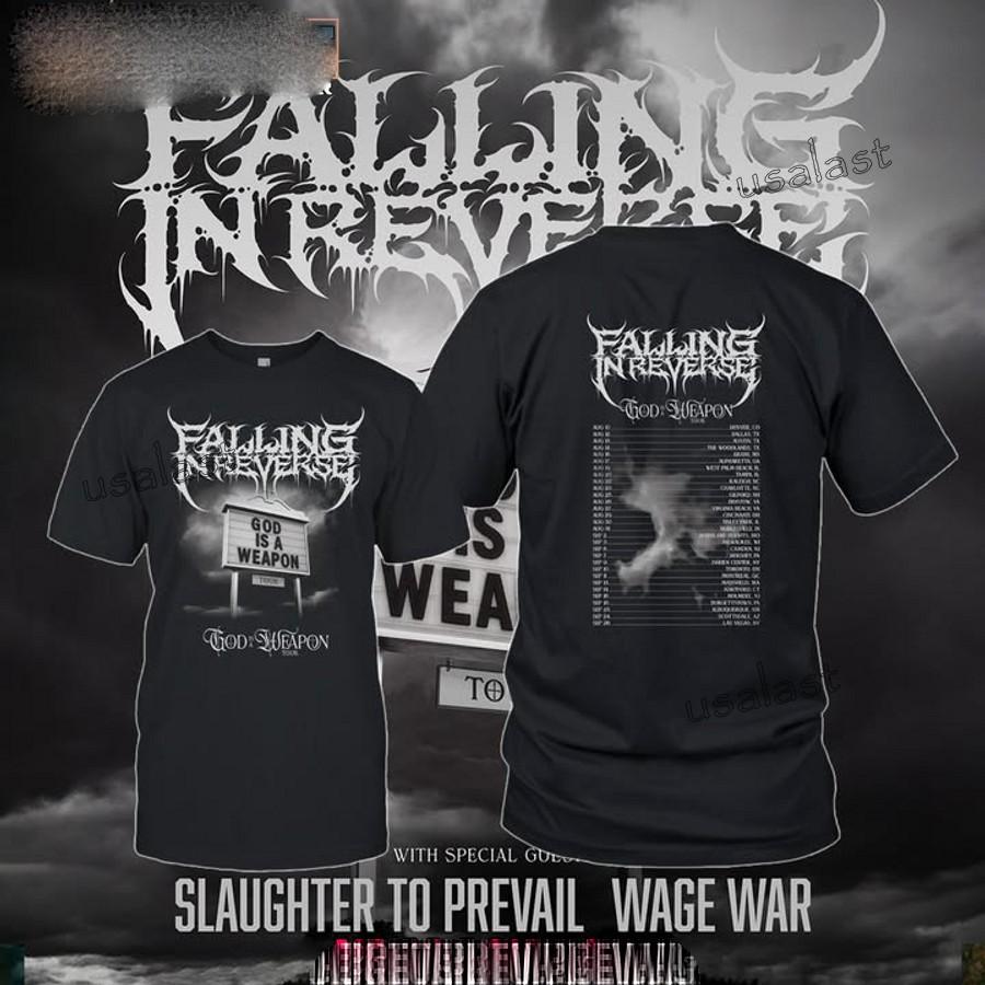 Falling In Reverse God Is A Weapon Tour 2026 Unisex Tee Shirt All Size S-4XL XXL