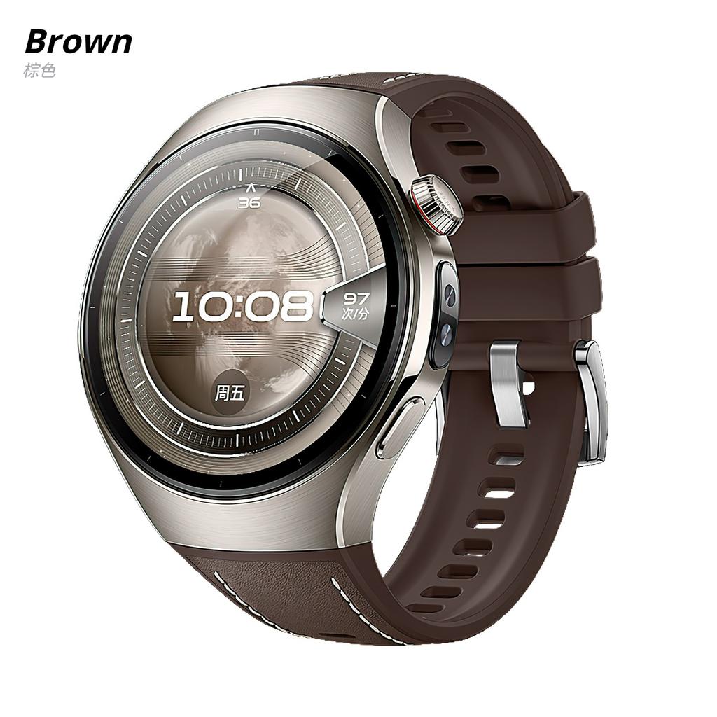 High Quality Leather Silicone Strap For Huawei Smart Watch 5 46mm Specialized Band Wristband for Huawei Watch 5 42mm Bracelet