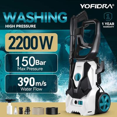 150Bar Electric High Pressure Washer Car Washer Gun Garden Washing Water Wash Spray Gun 180° Adjustable Nozzle