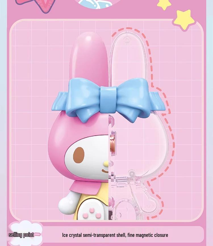 Sanrio Building Block Figures: Kuromi & Hello Kitty Ornaments (1323-26) Holiday Gifts