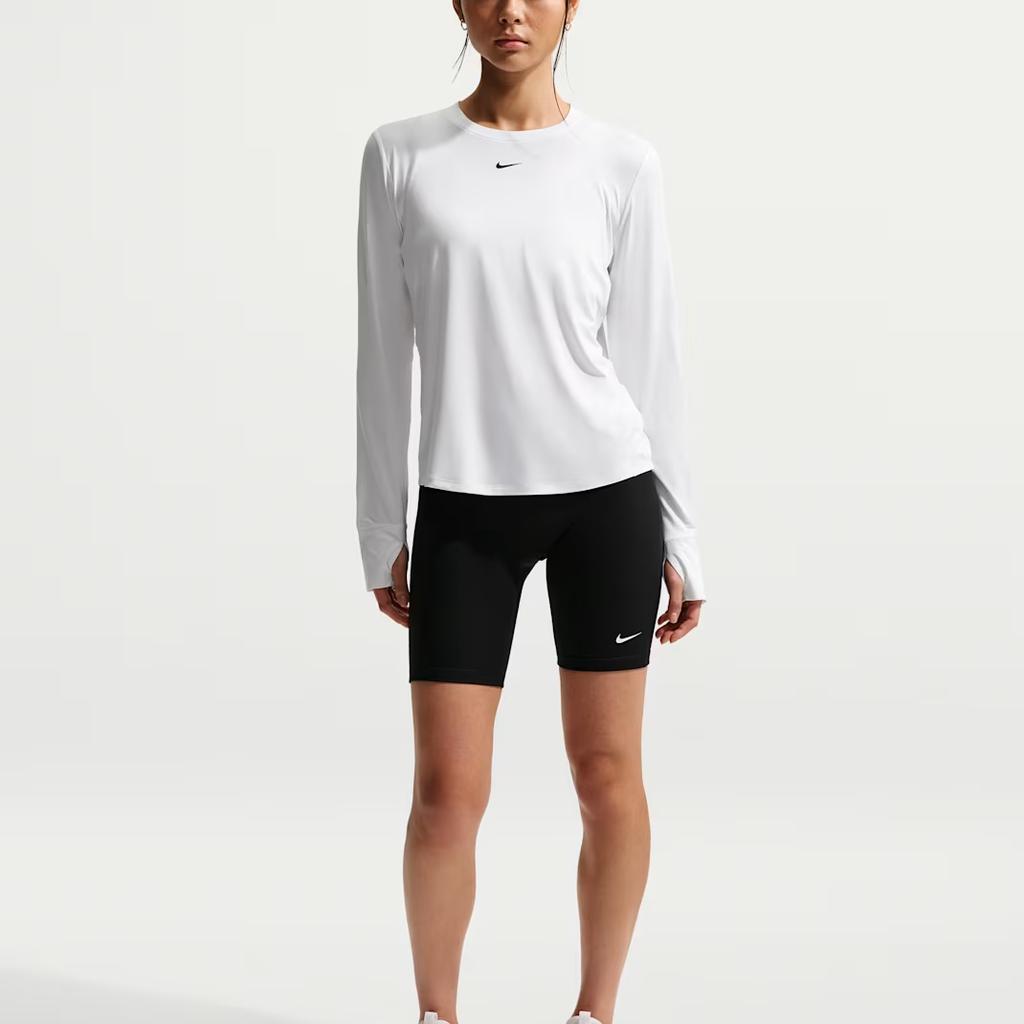 Nike Dri-Fit One Classic Comfortable Sweat-Absorbing Quick-Drying Breathable Crew Neck Pullover Casual Sports Long Sleeve T-Shirt FN2802-102