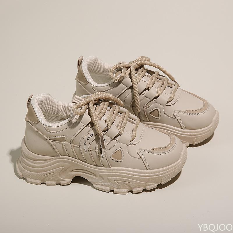 Fashion New Women's Autumn Fashionable Versatile Sports Shoes Running Leisure Shoes Thick Soled Height Increasing Women Sneakers