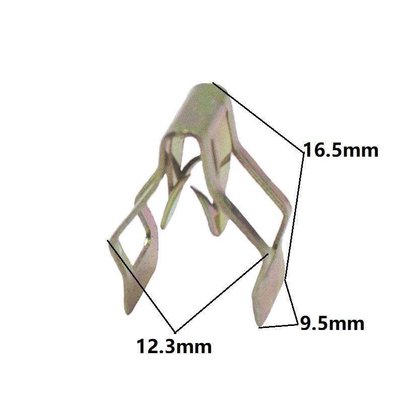 Metal Clips Retainer Instrument Panel Auto Fasteners Universal Car Radios Dashboard DVD Metal U Cord Lock Retaining Clip