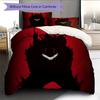 Juego de Cama con Estampado de Anime Colcha Funda de Colcha Funda de Almohada Decoración del Hogar Regalo de Cumpleaños (1 * funda nórdica + 2 * fundas de almohada, sin núcleo)