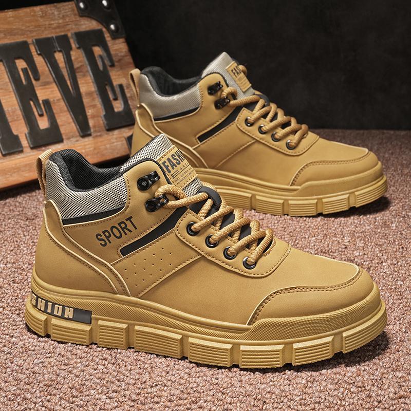 Martin boots men s autumn high-top non-slip and wear-resistant construction site work labor insurance tooling shoes men s waterproof 39 4614₽