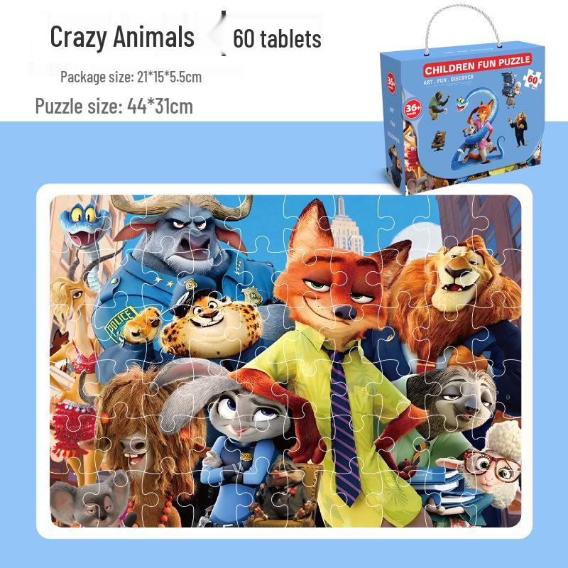 Kinder-Puzzlebox mit großen Teilen für Alter 3-6: Perfekt für den Kindergarten, Weihnachtsgeschenke und frühes Lernen