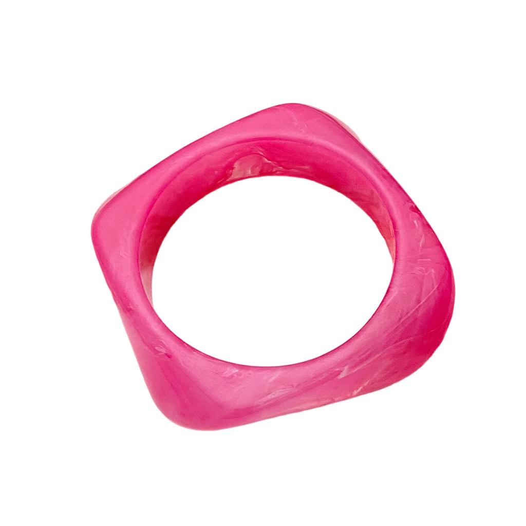 New Translucent Ins Retro Bracelet Personality Exaggerated Resin Irregular Polygon Bracelet Jewelry
