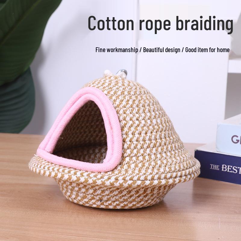 Nid de Perroquet Tissé à la Main: Rattan Chaleureux & Isolation Épaisse en Coton