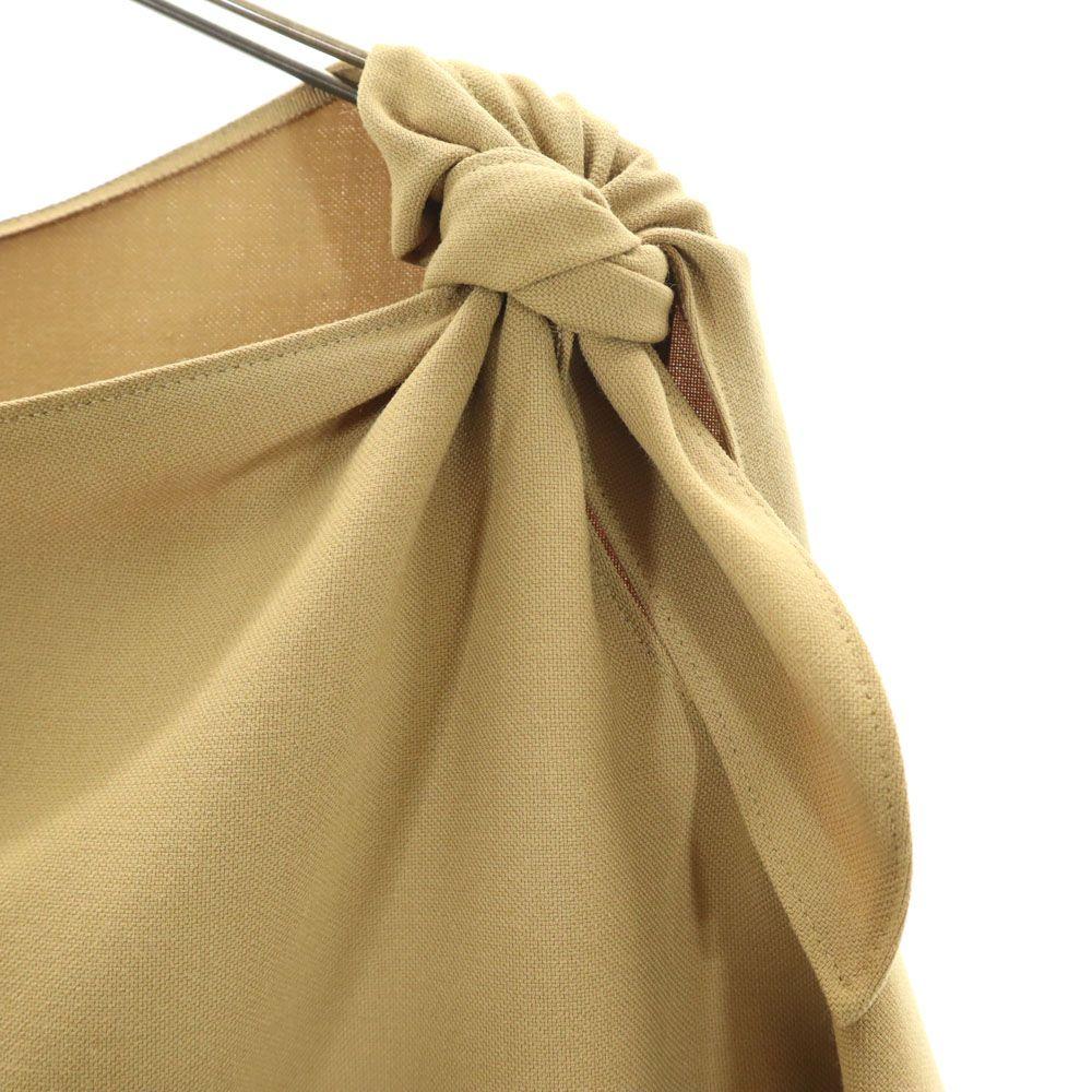 ADORE made in Japan Short sleeve Cut 38 Brown Shoulder ribbon Women Used