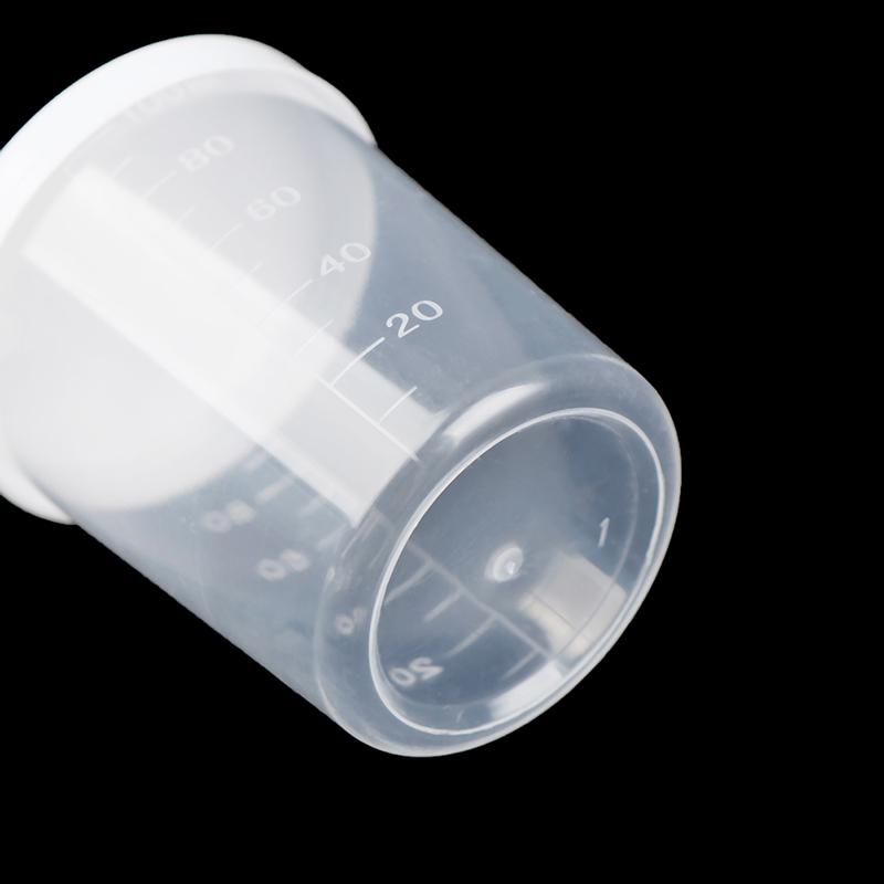 10Pcs/Set 50/100Ml Clear Pp Liquid Pill Measuring Cups With Cap Travel Pill Box Medicine Organizer Holder Cup Container For Liquid Medicine