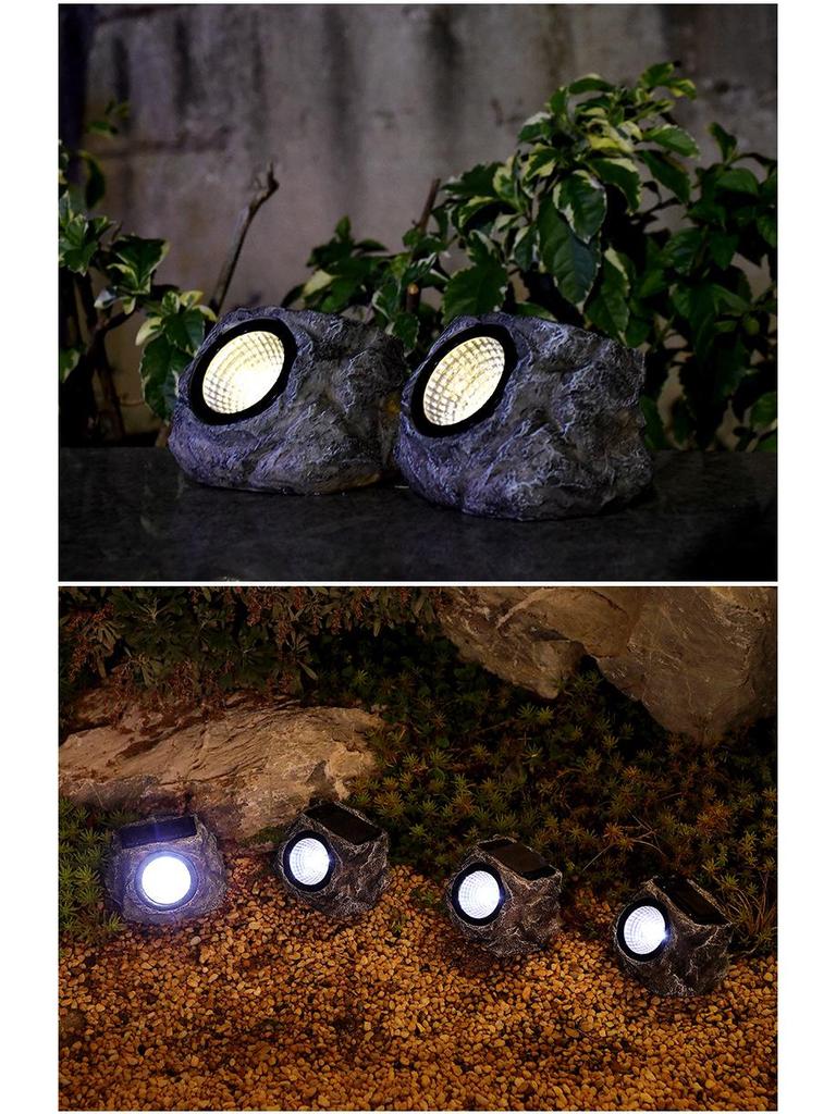 Waterproof Outdoor Solar LED Stone Garden Light