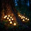 Pilz Solar Lichterkette mit Gartenstab, IP65 Wasserdichte Lichterkette mit 10/20 LEDs, Dekorative Lampe für Außen Garten Hof Terrasse Weg Rasen