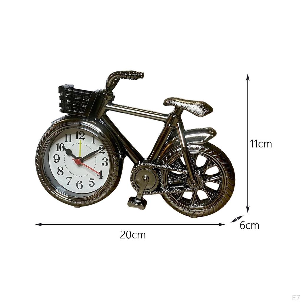 Clock, Shape Alarm Classic Mini Bike Desk Shelf Clock For Home, NightStand,