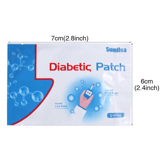 6Pcs/Pack Blood Glucose Sugar Reduction Balance Diabetes Patches Health Care