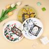 Pacote de Material para Bordado Artesanal DIY, Flores e Plantas, Amor de Outono e Cores de Outono, Estilo Chinês