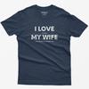 Casual Fashion Outdoor Cycling Jacket Funny Motorcycle Enthusiast Tshirt I Love My Wife Motorcycle Version